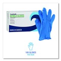 Disposable Gloves | Boardwalk 395MBXA 5 mil. Disposable Powder-Free Nitrile Gloves - Medium, Blue (100/Box) image number 2