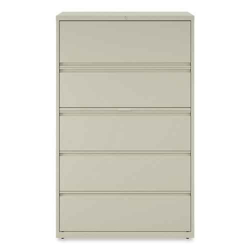  | Alera 25512 42 in. x 18.63 in. x 67.63 in. 5 Legal/Letter/A4/A5 Size Lateral File Drawers - Putty image number 0
