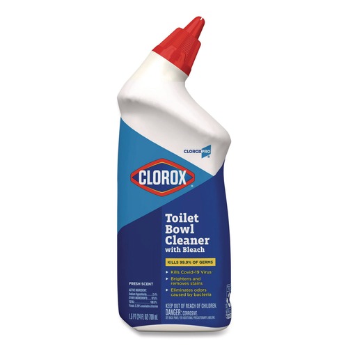 Cleaning & Janitorial Supplies | Clorox 00031 24 oz. Bottle Toilet Bowl Cleaner with Bleach - Fresh Scent image number 0