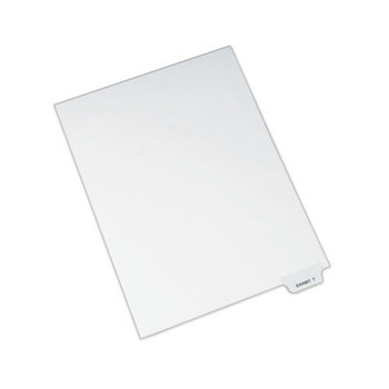 Avery 11 x 8.5 Avery-Style Preprinted Legal Bottom 26-Tab Dividers - White (25/Pack)