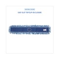 Mops | Boardwalk BWK1148 48 in. x 5 in. Cotton/Synthetic Blend Dust Mop Head - Blue image number 4
