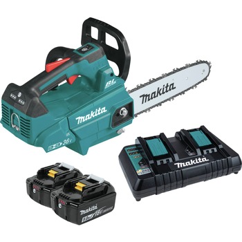 OUTDOOR TOOLS AND EQUIPMENT | Factory Reconditioned Makita XCU08PT-R 36V (18V X2) LXT Brushless Lithium-Ion 14 in. Cordless Top Handle Chain Saw Kit with (2) 5 Ah Batteries