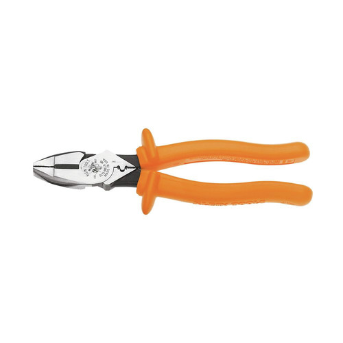 Pliers | Klein Tools D213-9NE-CR-INS 9 in. Insulated Cutting Crimping Pliers image number 0
