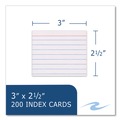 Flash Cards | Roaring Spring 28041 3 in. x 2.5 in. Narrow Rule Trayed Index Cards - White (36/Carton) image number 5
