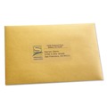 Office Jansan | Avery 08663 2 in. x 4 in. Matte Clear Easy Peel Mailing Labels with Sure Feed Technology for Inkjet Printers - Clear (10/Sheet, 25 Sheets/Pack) image number 1