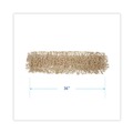 Tradesmen Day Sale | Boardwalk BWK1336 36 in. x 5 in. Industrial Hygrade Cotton Dust Mop Head - White image number 4