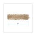 Tradesmen Day Sale | Boardwalk BWK1336 36 in. x 5 in. Industrial Washable Dust Mop Head - White image number 4