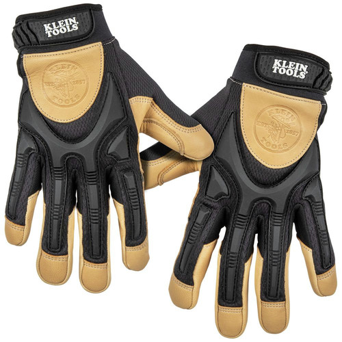 Work Gloves | Klein Tools 60189 Leather Work Gloves - X-Large image number 0