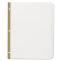  | Office Essentials 11338 11 in. x 8.5 in. 5-Tab Index Dividers with White Labels - White (25/Pack) image number 1