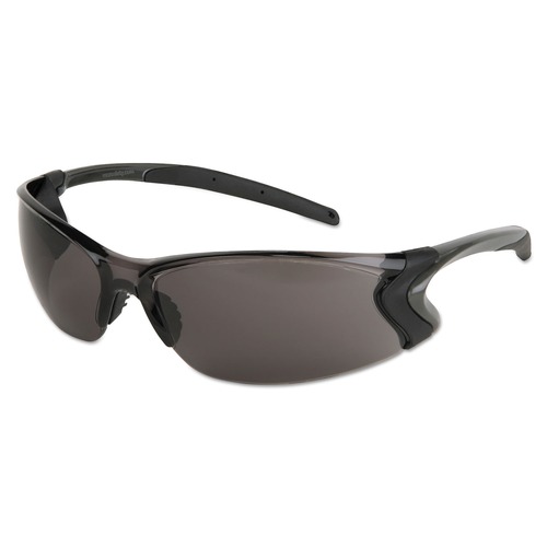 Eye Protection | MCR Safety BD112P Backdraft Glasses - Clear Frame/Hard Coat Gray Lens image number 0