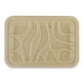 Food Trays, Containers, and Lids | World Centric TR-SC-2S-LFS 5.7 in. x 8.2 in. x 0.6 in. Paper Fiber Trays - Natural (500/Carton) image number 0