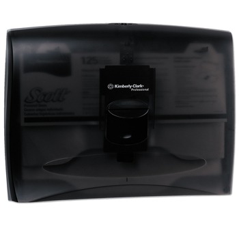 Scott 09506 17.5 in. x 2.25 in. x 13.25 in. Personal Seat Cover Dispenser - Black