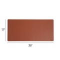 Desk Accessories & Office Organizers | Smead 64827 36 in. x 17 in. Vegan Leather Desk Pads - Brown image number 1