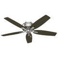 Ceiling Fans | Hunter 53315 52 in. Newsome Brushed Nickel Ceiling Fan with Light image number 3