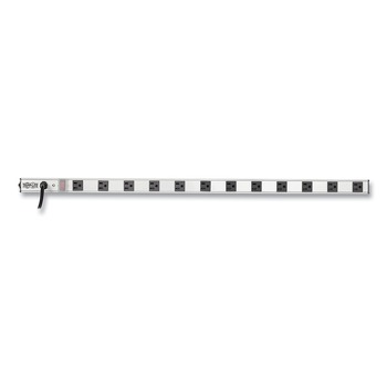 Tripp Lite 12-Outlet Vertical Power Strip with 15 ft. Cord - Silver