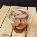 Food Service | Boardwalk BWKPET912STRAWPK 9 oz. to 12 oz. Crystal-Clear Cold Cup Straw-Slot Lids - Clear (100/Pack) image number 8