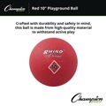 Office & Office Supplies | Champion Sports PG10 10 in. Diameter Playground Ball - Red image number 4