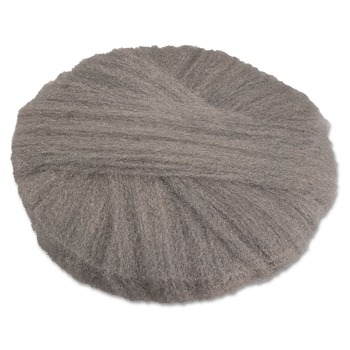 GMT Grade 2 Coarse Stripping/Scrubbing 20 in. Diameter Radial Steel Wool Pads - Gray (12/Carton)