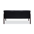  | Alera ALERL2319M Reception Lounge WL Series 65.13 in. x 26.13 in. x 33 in. 3-Seat Sofa - Black image number 3