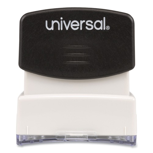  | Universal UNV10052 Pre-Inked 1-Color 'ENTERED' Message Stamp - Blue image number 0