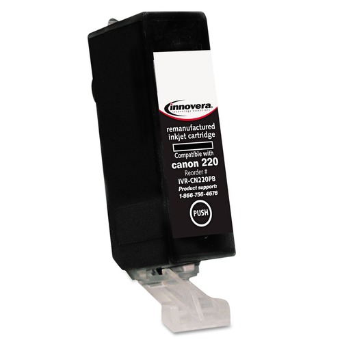 Innovera IVRCNPGI220PB 324 Page-Yield Remanufactured Replacement for Canon PGI-220 Ink Cartridge - Black image number 0
