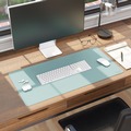 Desk Accessories & Office Organizers | Smead 64835 31.5 in. x 15.7 in. Vegan Leather Desk Pads - Light Blue image number 6