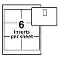 Office Jansan | Avery 05384 4 in. x 3 in. Top Load Clip-Style Name Badge Holder with Laser/Inkjet Insert - White (40/Box) image number 3