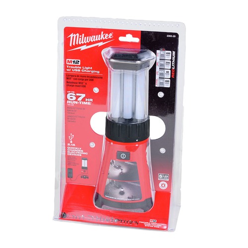 Work Lights | Milwaukee 2362-20 M12 Lithium-Ion Cordless Trouble Light with USB Charging (Tool Only) image number 0