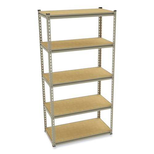 Office Filing Cabinets & Shelves | Tennsco LSS-361872 Stur-D-Stor 36.5 in. W x 18.5 in. D x 72 in. H Five-Shelf Shelving - Sand image number 0
