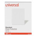 Office Jansan | Universal UNV21125 Standard Top-Load Poly Sheet Protectors - Letter, Clear (100/Box) image number 0