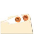 Office Jansan | Avery 05471 Printable Self-Adhesive Removable 0.75 in. Color-Coding Labels - Neon Orange (24-Piece/Sheet, 42-Sheet/Pack) image number 1