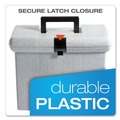 Office Jansan | Pendaflex 41737 14.88 in. x 6.5 in. x 11.88 in. Portable Letter File Boxes - Granite image number 4