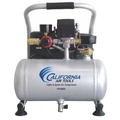 Stationary Air Compressors | California Air Tools 1P1060SH 1 Gallon 0.6 HP Light and Quiet Steel Tank Portable Air Compressor Hose Kit image number 1