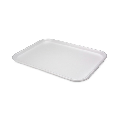 Pactiv Corp. 0TF112160000 16.25 in. x 12.63 in. x 0.63 in. #1216 Supermarket Tray - White (100/Carton) image number 0