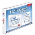 Office Jansan | Cardinal 22112V4 ClearVue 1 in. Capacity Slant-D Ring Binder - White image number 0