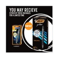 Office Jansan | BIC RLC11 BLK Gel-ocity 0.7 mm Medium Gel Pen - Black Ink/Translucent Black Barrel (1-Dozen) image number 2