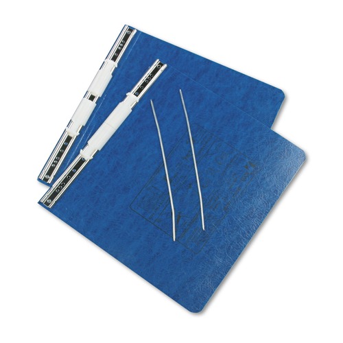 Office Jansan | ACCO A7054123A PRESSTEX 11 in. x 8.5 in. 6 in. Capacity 2 Posts Post Binders with Storage Hooks - Dark Blue image number 0