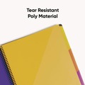 Office & Office Supplies | Smead 89206 24 Letter-Size Sleeves Poly Project Organizer - Gray with Bright Pockets image number 4
