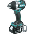 Makita XWT18T 18V LXT Brushless Lithium-Ion 1/2 in. Cordless Square Drive Mid-Torque Impact Wrench with Detent Anvil Kit with 2 Batteries (5 Ah) image number 1