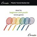 Toys | Champion Sports JTRSET (6) 21 in. Plastic Tennis Racket Set - Assorted Colors (1-Set) image number 1