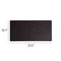 Desk Accessories & Office Organizers | Smead 64833 31.5 in. x 15.7 in. Vegan Leather Desk Pads - Charcoal image number 1