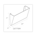 Office Jansan | Storex 70245U06C 13 in. x 4 in. x 14 in. Wall File - Letter Size, Clear (3/Pack) image number 4