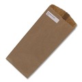 Food Service | Ross & Wallace Paper Products 020331500PK/BL 4 in. x 2.5 in. x 11.5 in. 35# Basis Weight Merchandise Size Grocery Paper Bags - Brown (500/Bundle) image number 3