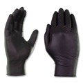 Disposable Gloves | Ammex BX344100 9.5 in. Long 3 mil Powder-Free Industrial Nitrile Gloves - Medium/Black (1000/Carton) image number 2