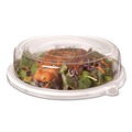 Food Trays, Containers, and Lids | Eco-Products EP-P013LID 9 in. x 1.5 in. 100 Percent Recycled Content Round Plastic Plate Lids - Clear (300/Carton) image number 5