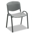  | Safco 4185CH 250 lbs. Capacity Stacking Chairs - Charcoal/Black (4/Carton) image number 1