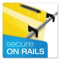  | Pendaflex 6152 1/5 YEL 1/5-Cut Tabs SureHook Hanging Folders - Letter Size, Yellow (20/Box) image number 1