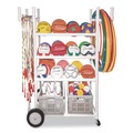 Utility Carts | Champion Sports TWCART 19 in. x 53 in. x 58 in. 176 lb Capacity High Impact All-Terrain Heavy-Duty Cart - White image number 4