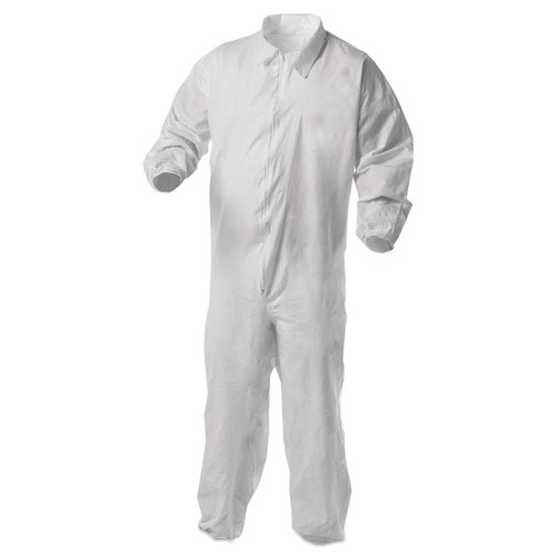 Labor Day Sale! Save $30 off $199! | Ansell 38929 A35 Liquid and Particle Protection Coveralls - X-Large/White (25/Carton) image number 0