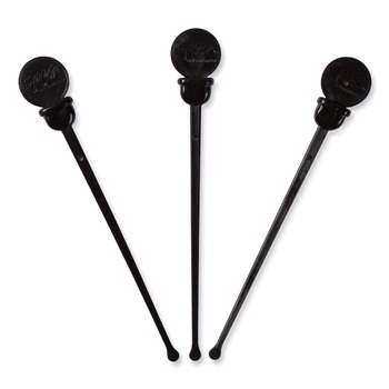 AmerCareRoyal STIRSTIX-BK 4.75 in. Beverage Plugs - Black (2000/Carton)